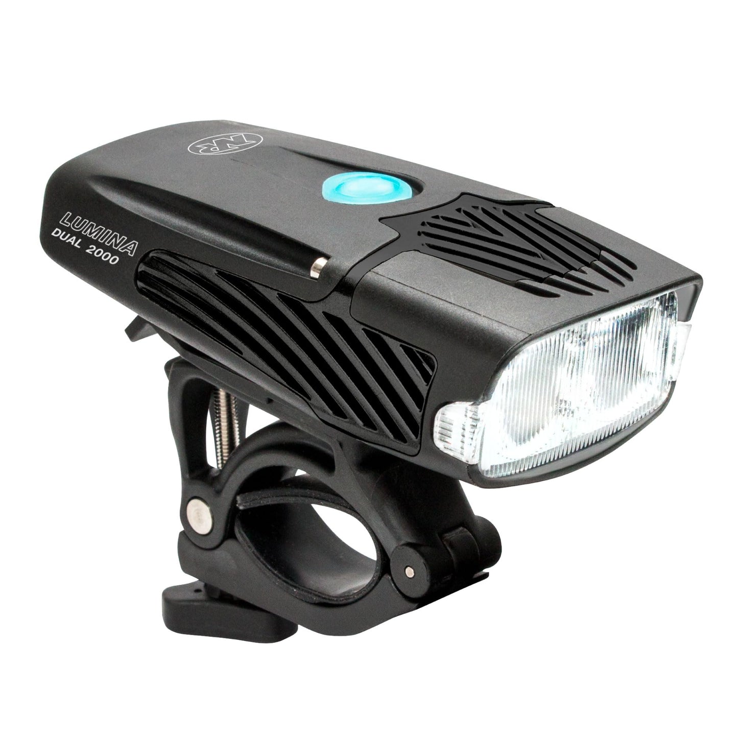NiteRider Lumina Dual 2000 Lumen USB-C Rechargeable Dual LED Front Bike Light - 7 Modes Powerful Lumens IP64 Waterproof Bike Headlight Easy Mount Single Button Control MTB, Trail, Enduro, Road Cycling