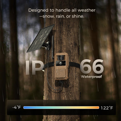 Loatos 48MP Trail Camera, AI Animal Detection Cellular Trail Camera 2K Live 4G LTE Built-in-SIM Real-Time Alert 0.1s Trigger Game Cameras with Night Vision Motion Activated Waterproof IP66 Trail Cam
