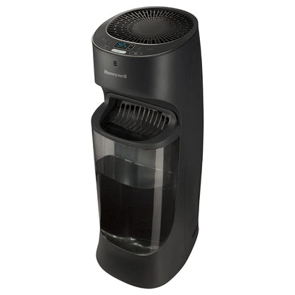 Honeywell Top Fill Tower Humidifier, Digital Humidistat, Black – Cool Mist Humidifiers for Bedroom, Home or Office with Space-Saving Tower Design
