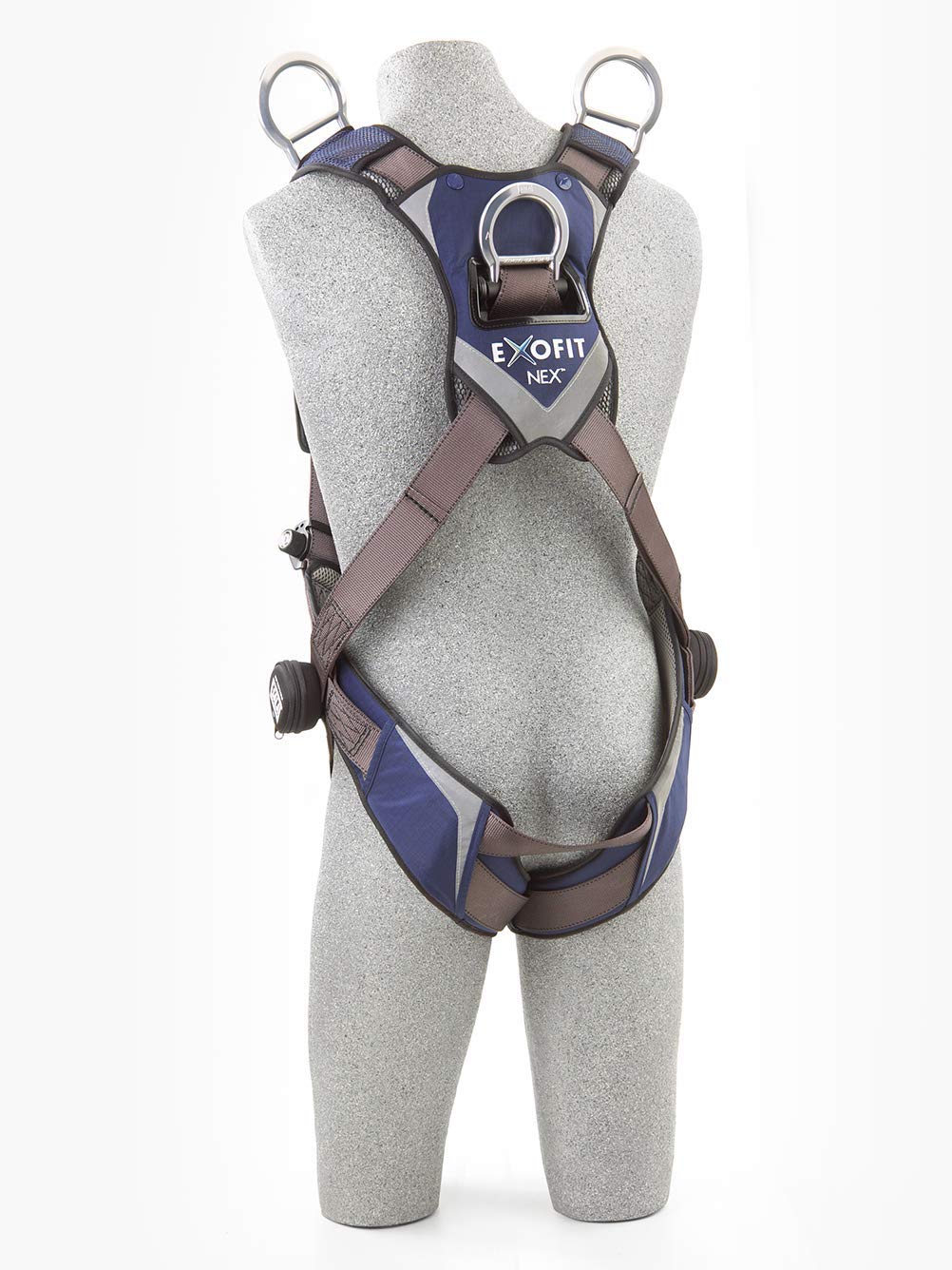 3M 1113067 DBI-SALA ExoFit X300 Rescue Safety Harness, Retrieval Rescue Fall Protection, OSHA, ANSI, Aluminum Back and Shoulder D-Rings, Auto-Locking Quick Connect Leg and Chest Buckles, Large