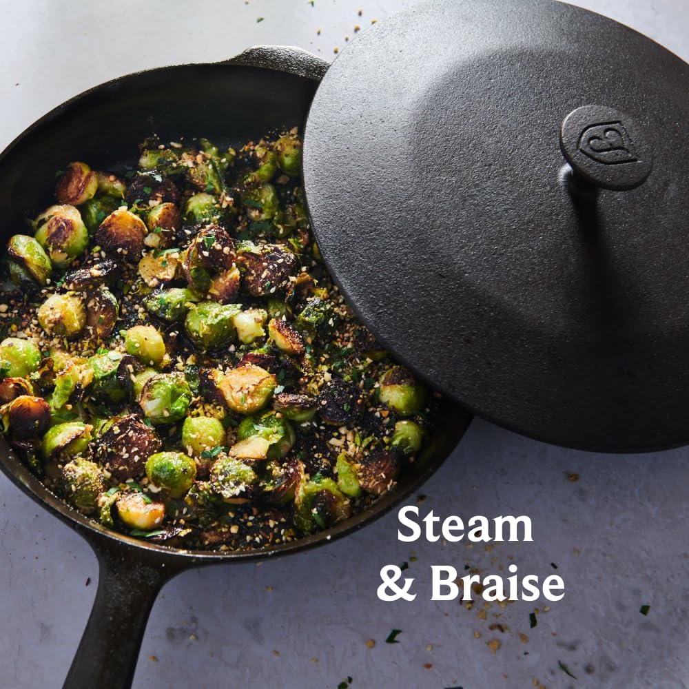 Field Company No.8 Skillet and Matching No.8 Cast Iron Skillet Lid