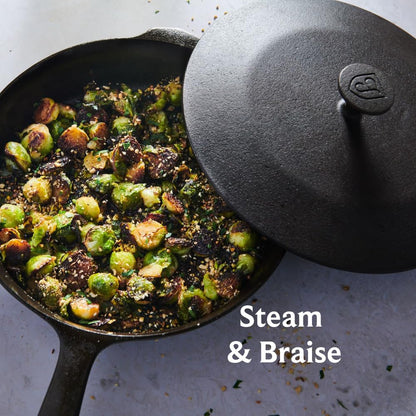 Field Company No.8 Skillet and Matching No.8 Cast Iron Skillet Lid
