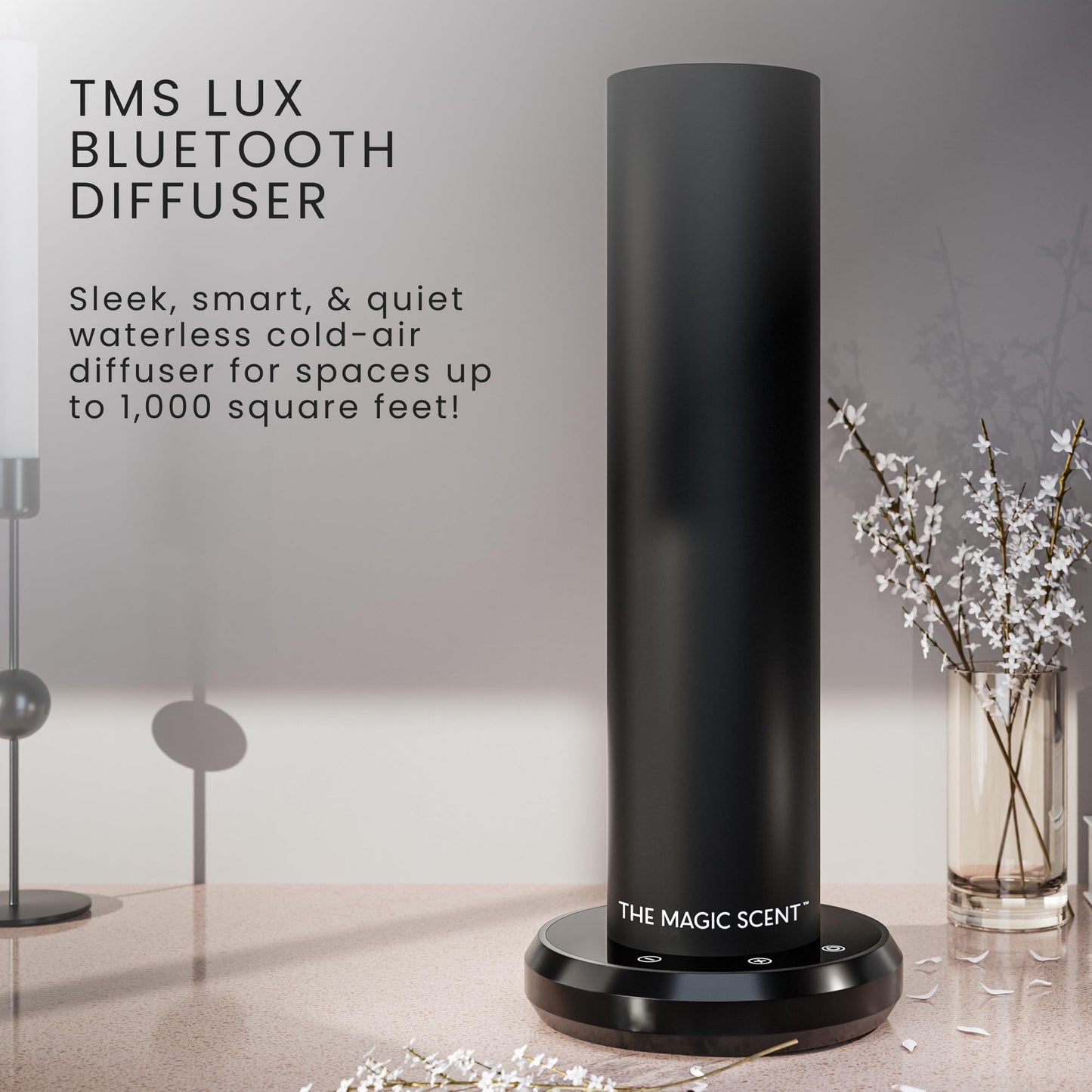 The Magic Scent Diffuser, Scent Air Machine for Home & Hotels, HVAC or Portable Nebulizing Diffuser - Large Room Waterless Aroma Machine - Aroma Oil Included