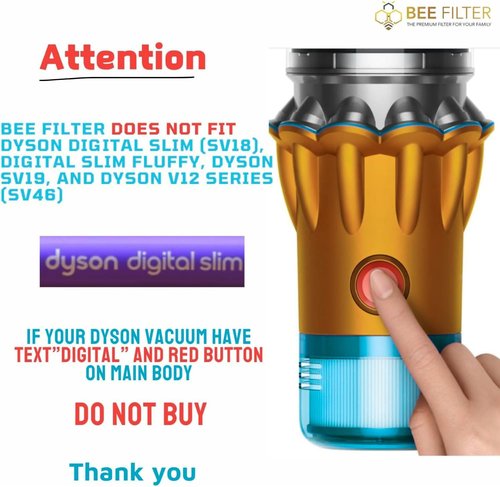 Dyson V15 HEPA Filter 3-Pack - Premium Replacement Filters for V15 & V11 Models