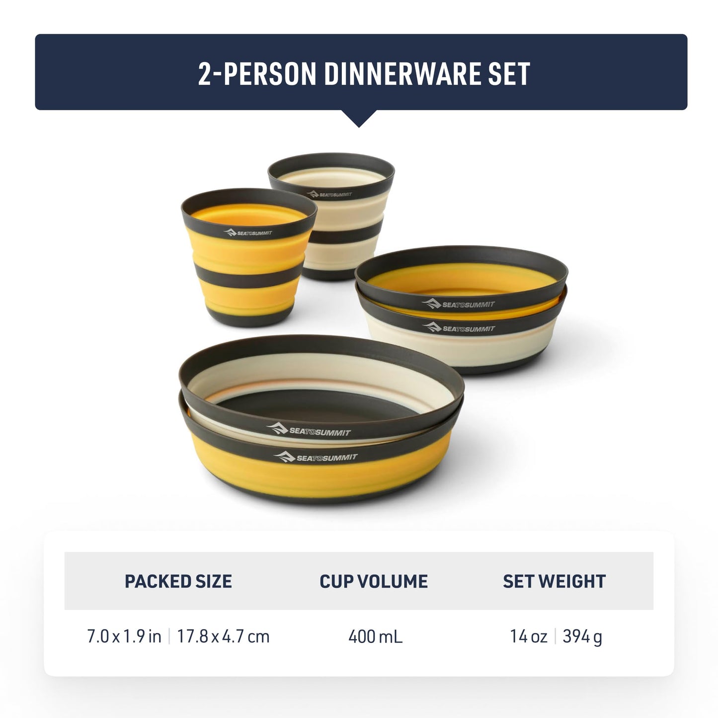 Sea to Summit Collapsible Dinnerware Set and Spork
