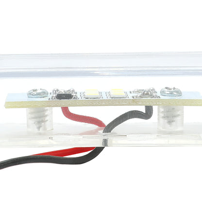 HECASA Roll Pan License Plate LED Light Tag Light, Clear Plastic, Model CB-2472