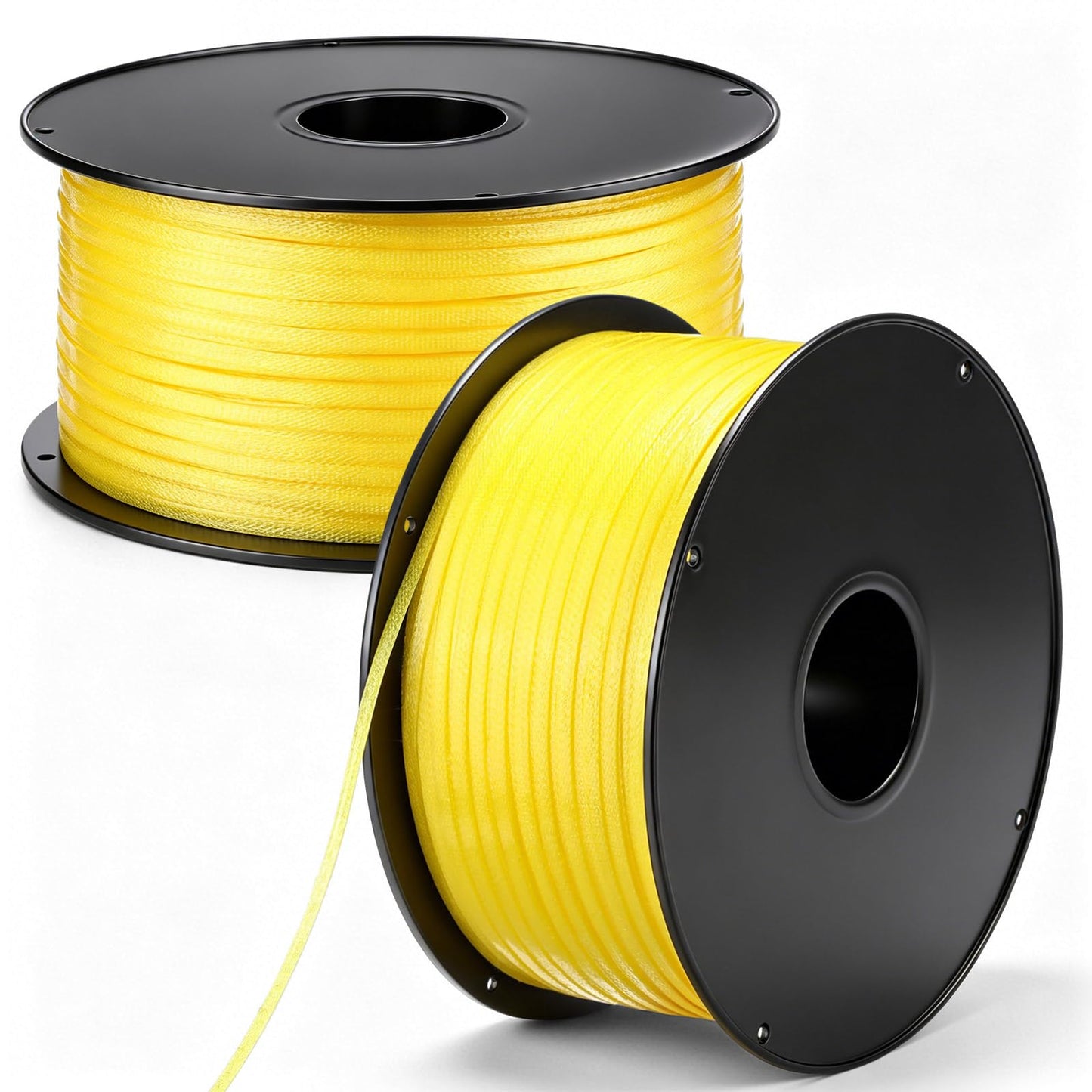 Mysora 2 Pcs Sticky Fly Strip Rolls 2500 ft Extra Long Ribbon Tape, Non-Toxic Sticky Hanging Strips for Gnat Fruit Mosquito Bug Catchers for Housefly Home Horse Barn Plant Garden Indoor Outdoor