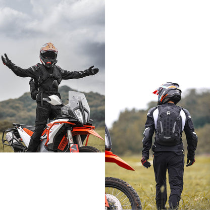 Rhinowalk Motorcycle Backpack for Men Women Helmet Bag Reflective Water Resistant for Motorcycle, Hiking