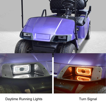 NOKINS golf cart LED Light Kit.for EZGO TXT 1996-2013 Models Light Kit Replacement, Upgraded Golf Cart LED Headlight And Scanning Tail Light Kit
