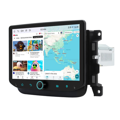 Joying Car Radio for Jeep Compass 2017-2020 Upgrade, Android 13 Head Unit 8 Inch IPS Touchscreen Stereo 4GB+64GB with CarPlay & Android Auto, GPS Navigation, AM/FM, Volume Knob(JY-RC711T4)