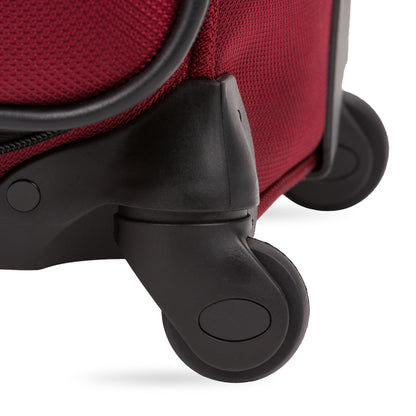 SWISSGEAR Sion Softside Expandable Spinner Luggage Durable Lightweight Travel Suitcase, Burgundy, Checked-Large