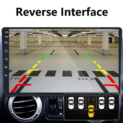 Android 14 Car Stereo Radio Upgrade for Jeep Wrangler JK Compass Grand Cherokee Dodge Ram 1500, 10 inch QLED Touchscreen Support Wireless CarPlay Android Auto GPS Bluetooth FM SWC (RAM 2GB+ ROM 64GB)