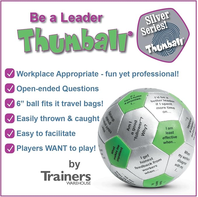 Trainers Warehouse 6 Thumball Collection 32 Prompts for Conversation Team Building Relationship and Training