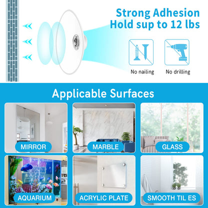 15 Inch Suction Cup Shelf for Plants Window, 6IN Extra Wide with Load-Bearing Brackets Window Shelf for Plants, Acrylic Sill Extender for Growing Herbs, Micro Vegetables, Succulents, Clear-1