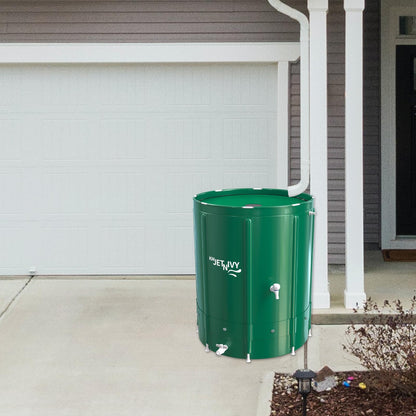 KMJETNIVY Rain Barrel Anti-Collapse Collapsible Rainwater Collection System,Portable Water Storage Tank,Garden Water Catcher(265G)