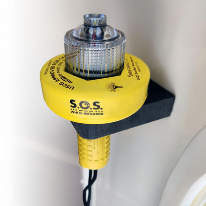 Sirius Signal C-1004 SOS LED Distress Signal - White & Infrared, USCG Approved, Includes Display Mount, Storage Mount, Daytime Flag & Whistle