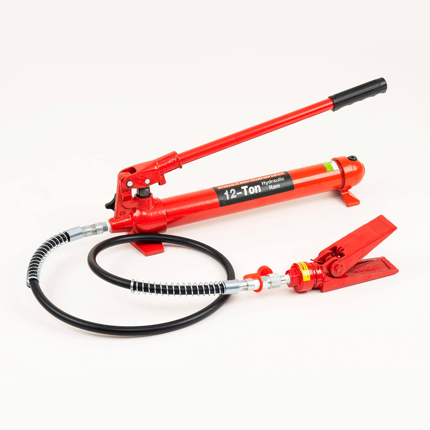 REDLOONG 12 Ton Porta Power Hydraulic Jack Kit, Heavy Duty Hydraulic Ram & Pump Set, Auto Body Frame Repair Tool with Extension Tubes for Car, Truck & Garage