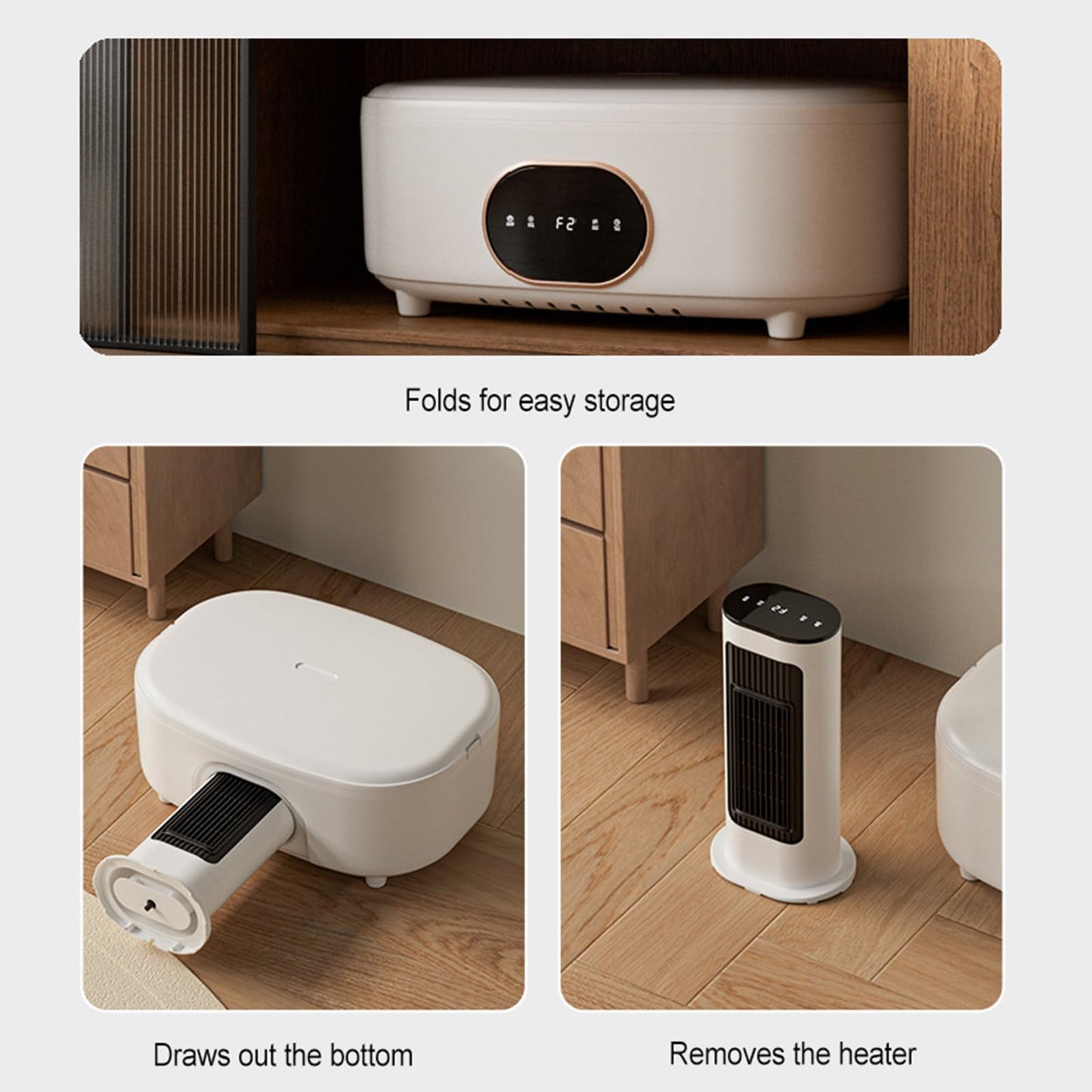 Portable Clothes Dryer, 1000W Foldable Automatic Drying Machine with Remote Control, Compact Laundry Dryer for Home, Apartment & Travel Use