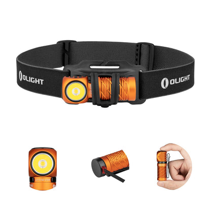 OLIGHT Seeker 4 Pro Rechargeable Flashlights Bundle Perun 2 Mini Headlamp 1100 Lumens LED Head Flash Light