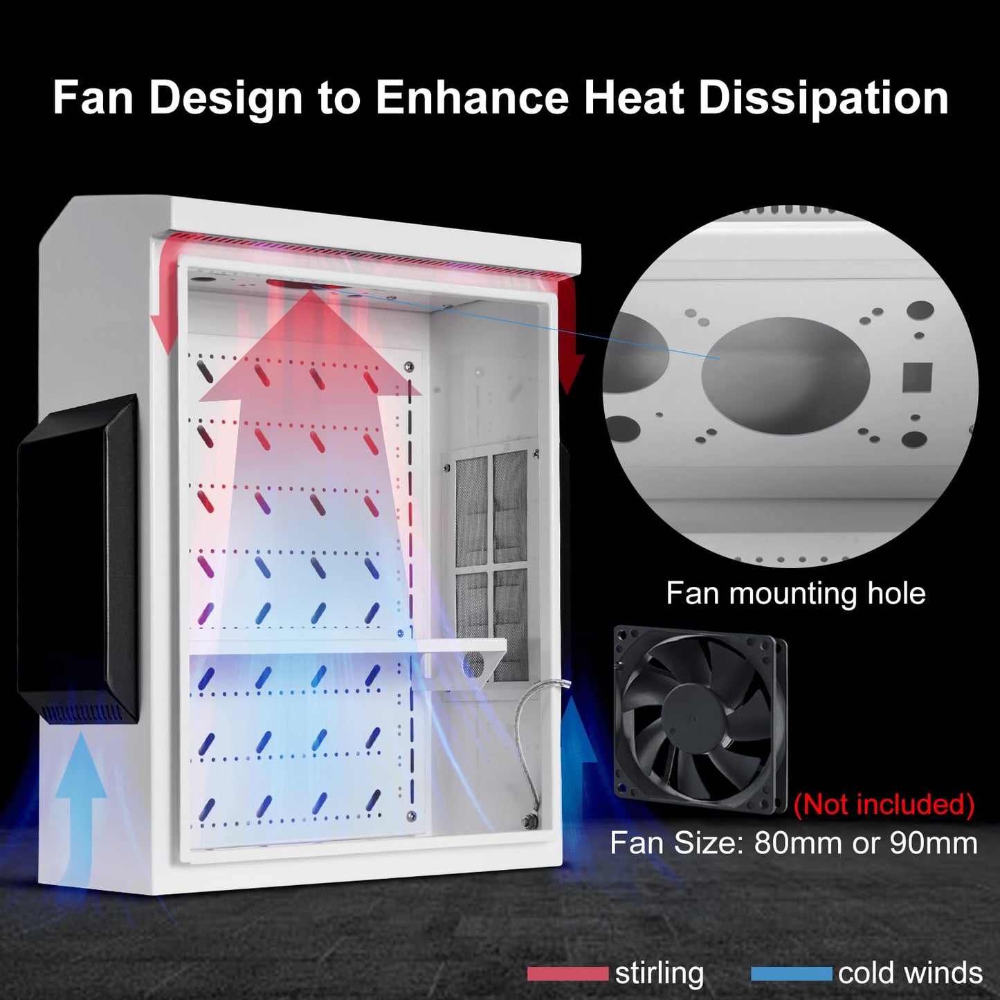 Outdoor Electrical Box, Cold-Rolled Steel Plate, Aluminum Alloy Back Beam, One-Piece Ventilation Design, IP65 Waterproof, Wall/Pole Mounted (19.6" x 15.7" x 7.9)