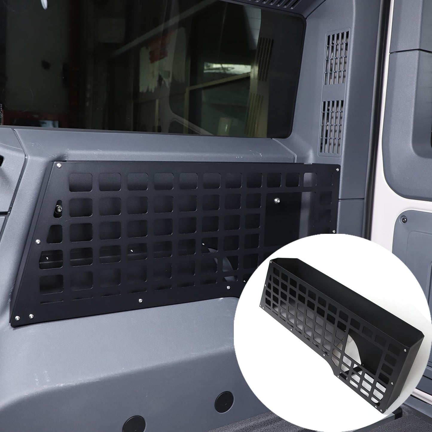 Hudiriy Car Trunk Storage Panel Compatible with Ineos Grenadier 2020-2026 Retrofit of The Storage Bracket on The Side of The Trunk，Trunk Side Fence Storage Tray Bracket Accessories (Right)