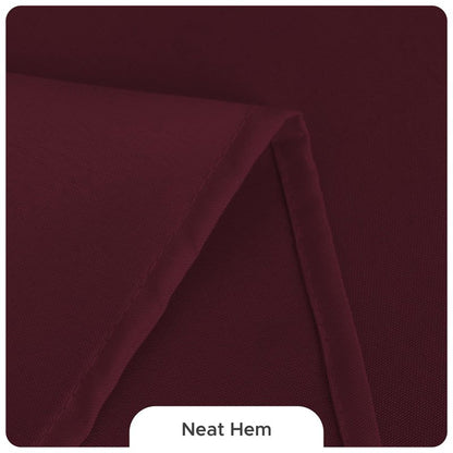 Fitable 8 Pack Table Cloth Rectangle Table: Stain and Wrinkle Resistant Tablecloth Rectangular, Washable Polyester Tablecloths for Wedding Party Dining Banquet Event Catering(Burgundy, 70x108 Inch)