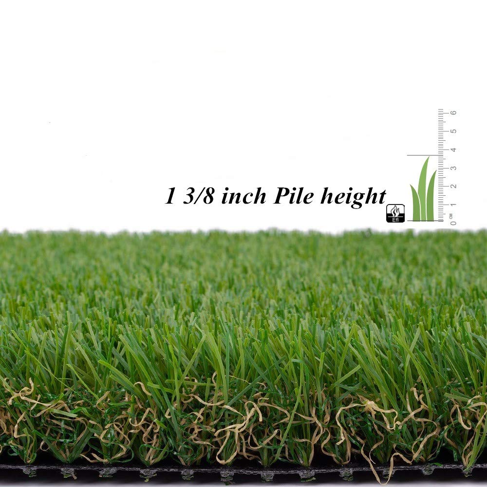 ALTRUISTIC 7FTX13FT Realistic Pet Artificial Grass for Dogs Indooor Outdoor Decor, 1.38 Inch 70 oz Extra-Heavy & Thick Garden Lawn Landscape Synthetic Grass Turf, Fake GrassTurf Mat Rug