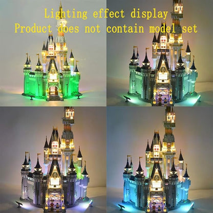 Version 2016 LED Light kit Compatible with Lego 71040 Disney Castle - Only for 71040 Cinderella Princess Castle (Model Set Not Included)