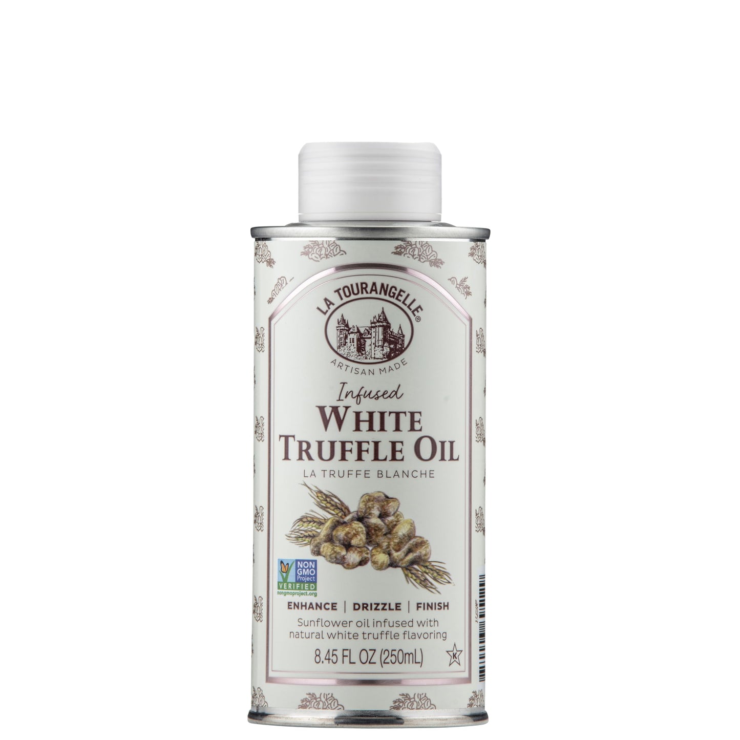 La Tourangelle, White Truffle Cooking Spray, Complex Gourmet Earthy Flavor for Spraying on Pasta, Popcorn, Vegetables, Potatoes, and More, 5 Fl Oz