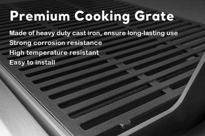 Weber Grill Parts - 17.5 Inch Replacement Grill Grates for Spirit E210, E220, S210, S215 | Durable & High-Quality
