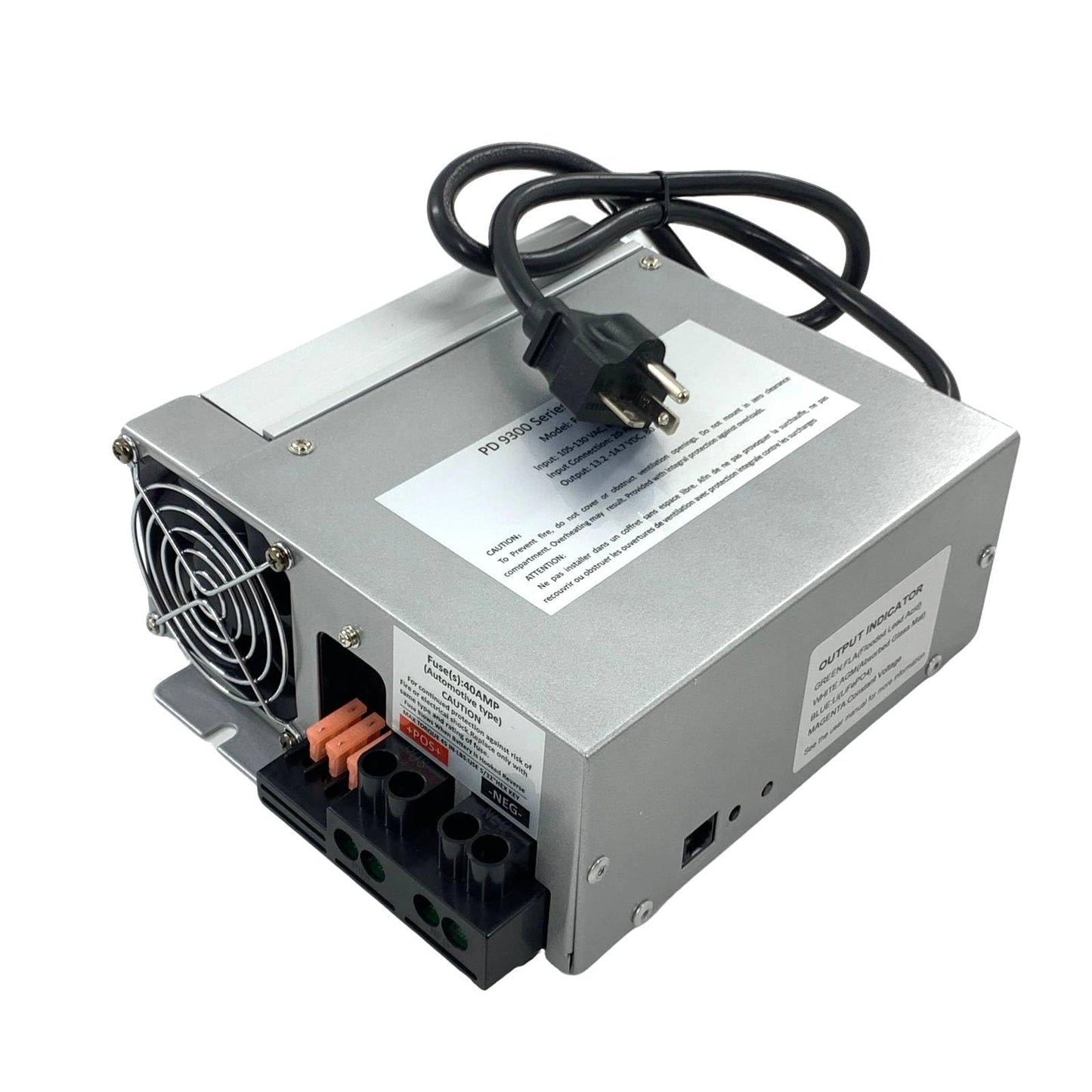 ZHENYUAN PD9380 Power Converter 80Amp 120V to 12V RV Converter/Charger Compatible with PD9300 Series RV Camper Caravans/Trailer/Battery 1300W