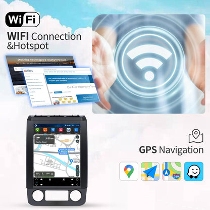 Car Radio for Ford F150 2015 2016 2017 2018 2019 2020 Upgrade Stereo Radio Replacement with CarPlay 12.1 inch Touch Screen Android Auto Bluetooth GPS WiFi Backup Camera 8Core