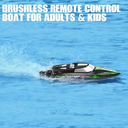 volantexrc Brushless RC Boats for Adults 30+MPH Fast Remote Control Boat with Rechargeable Batteries for Lakes 2.4 GHz High Speed RC Boat for Adults (797-4 Brushless)
