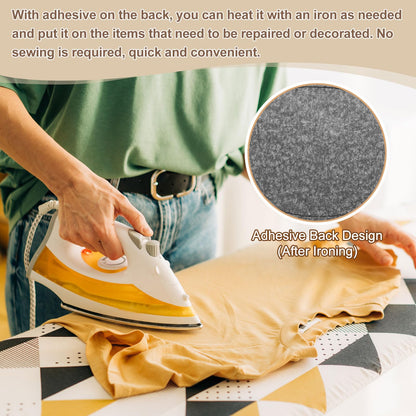 MECCANIXITY Blank Leatherette Patches, Faux Leather Hats Patches Sets with Adhesive Iron-on Heat Press Laserable Rustic for Hats DIY Fabric Repair Sew(Light Brown, Pack of 60)