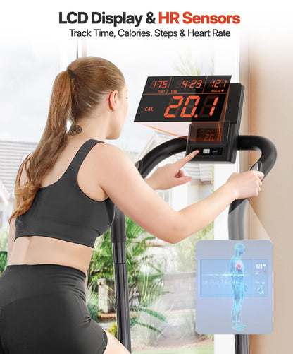 YOLEO Magnetic Stair Stepper for Home, 16-Level Resistance up to 130LB, Folding Stair Climber with 28'' Stride, Quiet Cardio Stair Machine with HR Sensor & 660LB Capacity