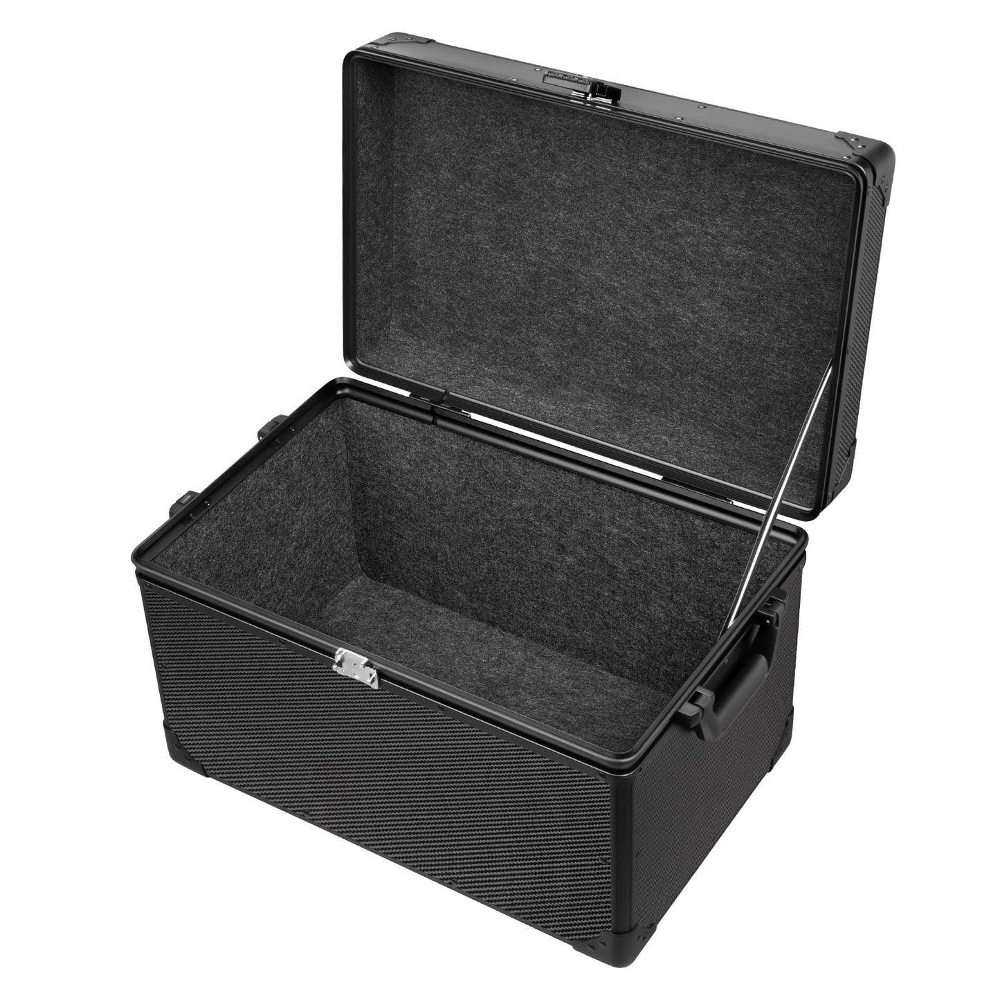 T-carbon Carbon Fiber Trunk Organizer – Lightweight Performance Storage Vehicles Trunk Storage Automotive Storage System Performance Cargo Box Utility Case 20 * 13 * 13.4IN,Black