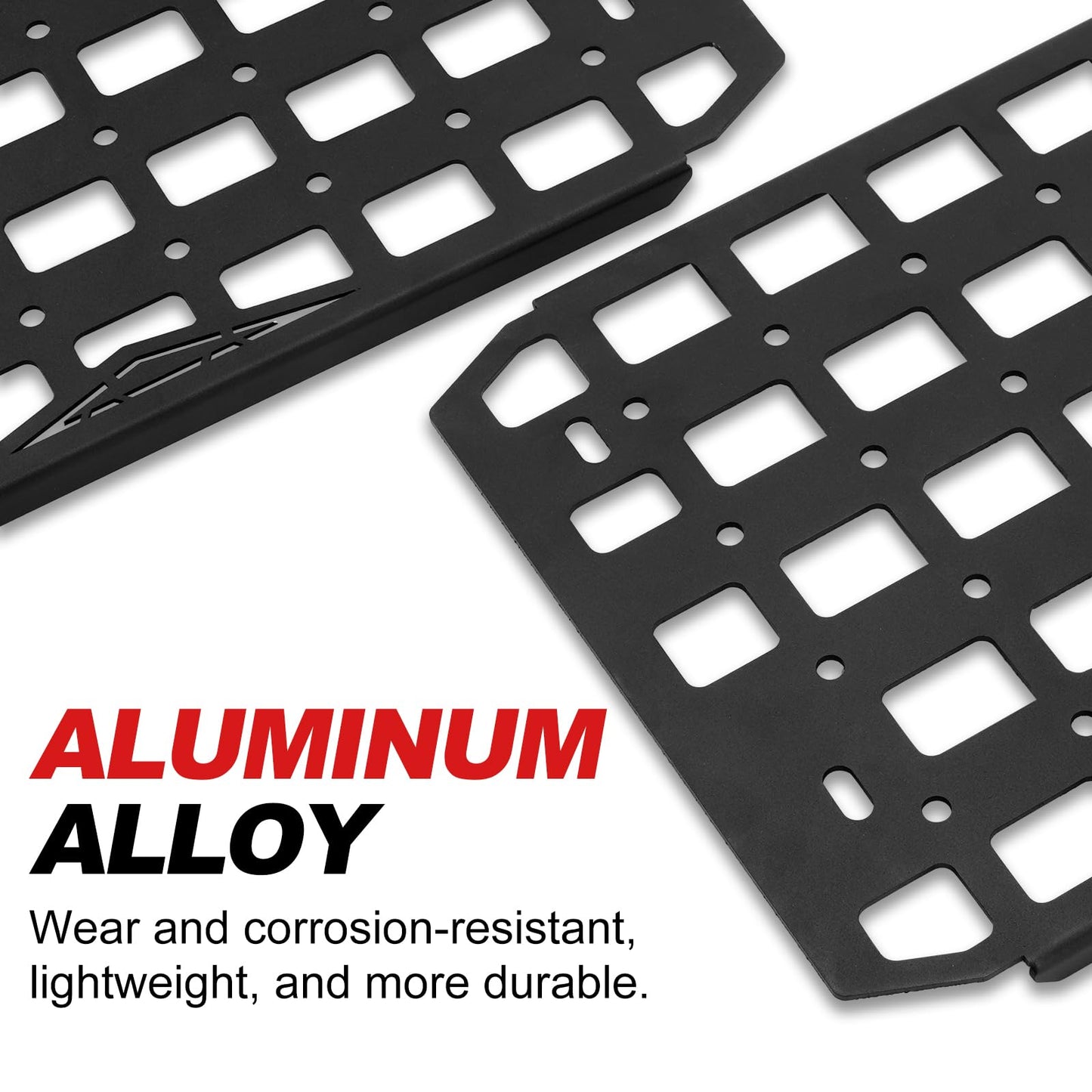 TRUCFUSION Front Trunk Molle Panels Compatible with Tesla Cybertruck 2023-2025, Aluminum Alloy Tools Organizer