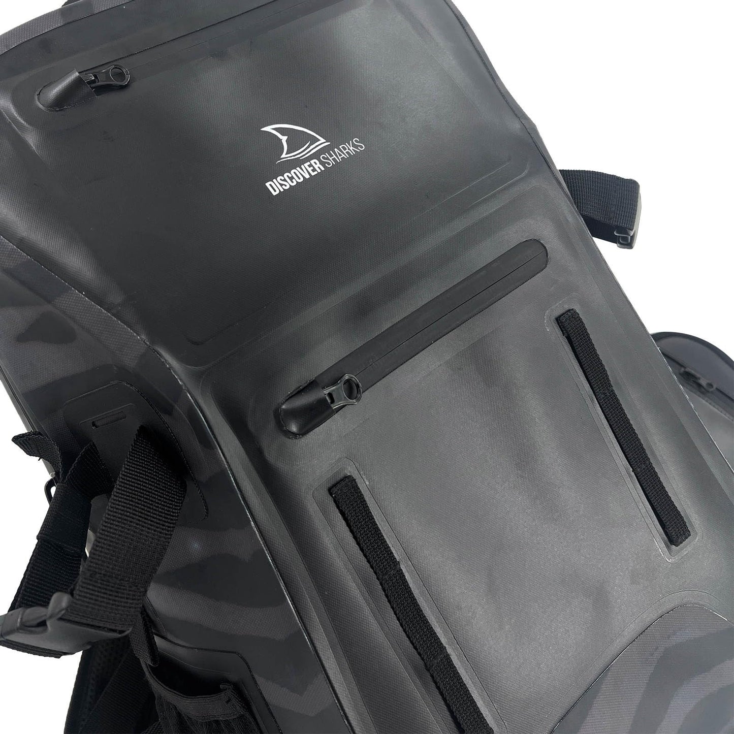 DiscoverSharks Eco-Friendly Dry Backpack Dry Bag with removable waist strap. Comfortable, extremely durable, and 30L size.