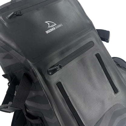 DiscoverSharks Eco-Friendly Dry Backpack Dry Bag with removable waist strap. Comfortable, extremely durable, and 30L size.