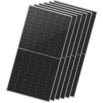SUNGOLDPOWER 16BB N-Type 6pcs 560W Bifacial PERC Solar Panels Monocrystalline, High Efficiency up to 30%, High Power PV Module for Off-Grid, Residential & Commercial Solar Systems(6pcs 560W Bifacial)