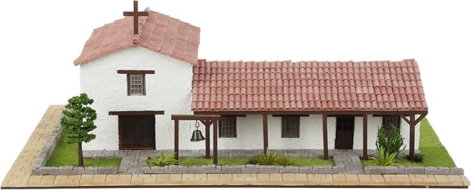 California Mission San Francisco Solano – 3D Mini-Bricks Architecture Kit 1250 Pieces Plaster Brick Construction Set Stem Educational Model for Teens &amp Adults
