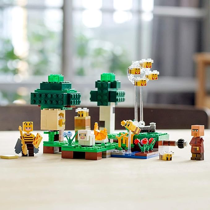 LEGO Minecraft The Bee Farm 21165 Minecraft Building Action Toy with a Beekeeper Plus Cool Bee and Sheep Figures New 2021 (238 Pieces)Multicolor