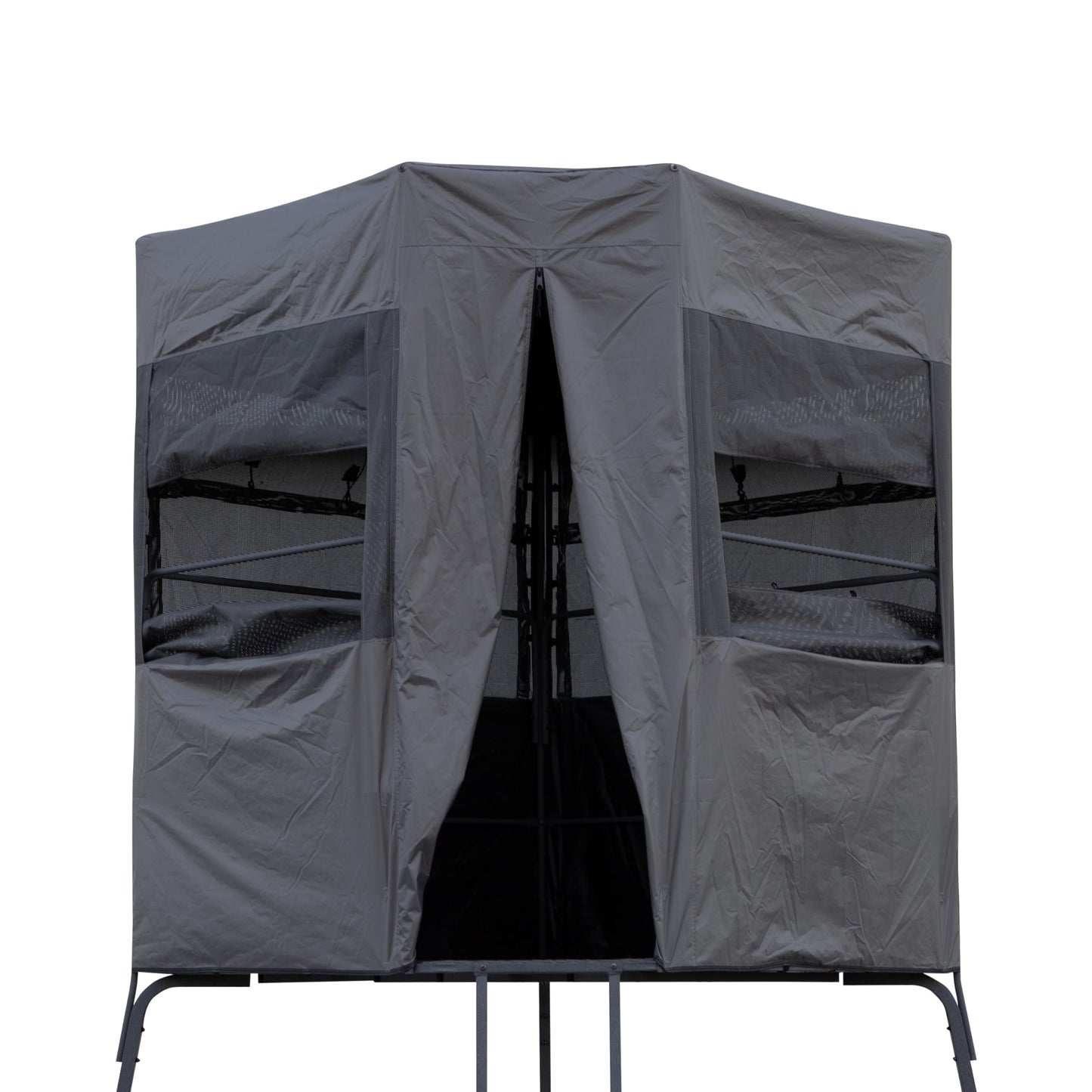 Rivers Edge® Shooting Platform Blind Enclosure, Added Concealment, Lightweight Frame, Installs in Under One Minute, View-Through One Way Fabric, Oversized Windows, Ample Headroom, RE402B