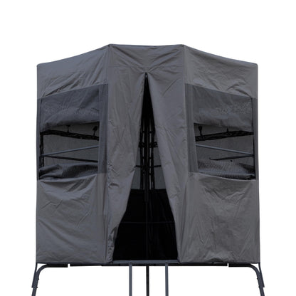 Rivers Edge® Shooting Platform Blind Enclosure, Added Concealment, Lightweight Frame, Installs in Under One Minute, View-Through One Way Fabric, Oversized Windows, Ample Headroom, RE402B