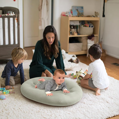 Skiennix Baby Lounger - Portable & Lightweight Pillow for Tummy Time & Diaper Changes | Skin-Friendly for 0-12 Months
