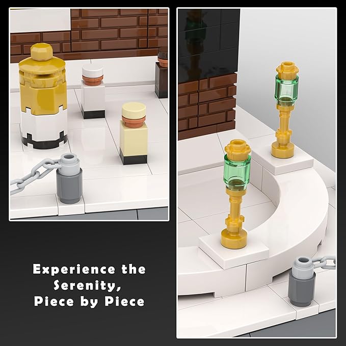Kaaba Building Set Mecca Great Mosque Architecture Model Kit 446Pcs Islamic Gift for Ramadan Eid &amp Hajj Creative Building Blocks for Home &amp Office Display