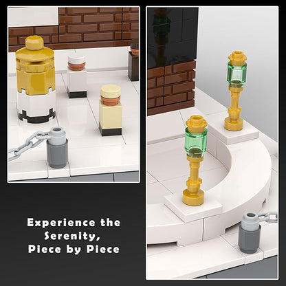 Kaaba Building Set Mecca Great Mosque Architecture Model Kit 446Pcs Islamic Gift for Ramadan Eid &amp Hajj Creative Building Blocks for Home &amp Office Display