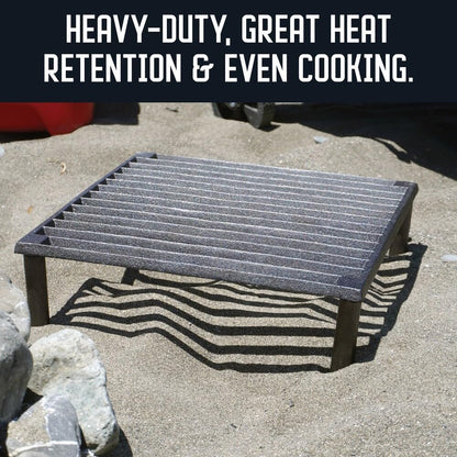 Chicago Brick Oven - Cast Iron Tuscan Grill - Amazing Camping Grill, Fire Pit Grill and Pizza Oven Grill