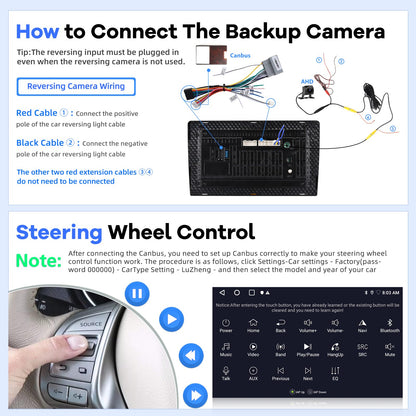 [2G+64G] Car Radio for Jeep Compass Patriot 2007 2008 2009, Android Touch Screen Patriot Stereo, Wireless Carplay/Android Auto/Bluetooth/WiFi