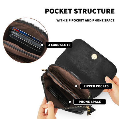 CHOLISS Small Crossbody Bags for Women, Vegan Leather Cell Phone Purse, Mini Travel Purse with Adjustable Strap